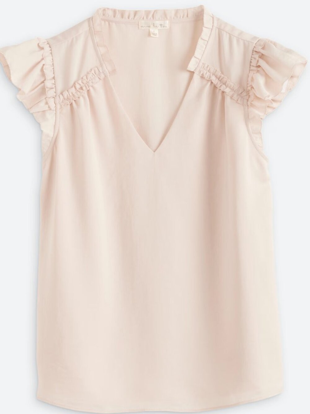 Nine Britton Wyatt Flutter Sleeve Blouse